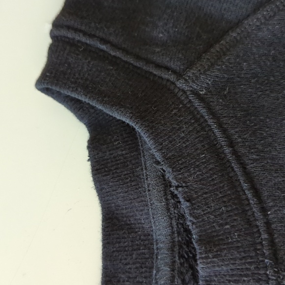 EUC Sincerely Jules Bandier black oversized distressed sweatshirt S - Picture 4 of 10